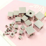 Stainless Steel Spacer Bead Engraved Name Logo for Jewelry Making