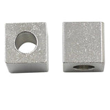 Stainless Steel Spacer Bead Engraved Name Logo for Jewelry Making