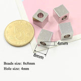 Stainless Steel Spacer Bead Engraved Name Logo for Jewelry Making