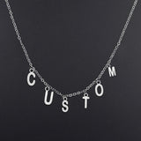 Custom Name Necklace Stainless Steel Letter Nameplate Gift