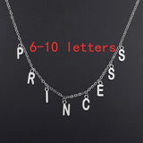 Custom Name Necklace Stainless Steel Letter Nameplate Gift
