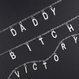Custom Name Necklace Stainless Steel Letter Nameplate Gift
