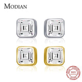925 Silver Clear CZ Stud Earrings for Women