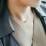 925 Silver Heart Necklace Hot Pure Jewelry Women 925 Necklace