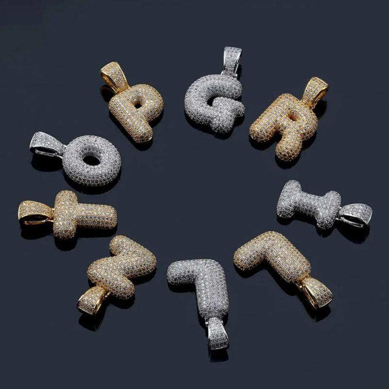 Bubble HIP-HOP Alif Letters Pendants Personalized Jewelry