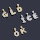 Bubble HIP-HOP Alif Letters Pendants Personalized Jewelry
