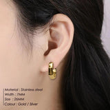 316 Stainless Steel and Bamboo Women's Earrings