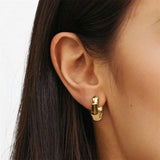316 Stainless Steel and Bamboo Women's Earrings