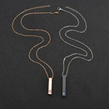 Personalized Name Diamond Necklace Stainless Steel