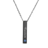 Personalized Name Diamond Necklace Stainless Steel