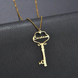 Personalized Key Choker Necklace - Letter Pier