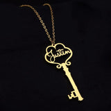 Personalized Key Choker Necklace - Letter Pier