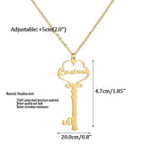 Personalized Key Choker Necklace - Letter Pier