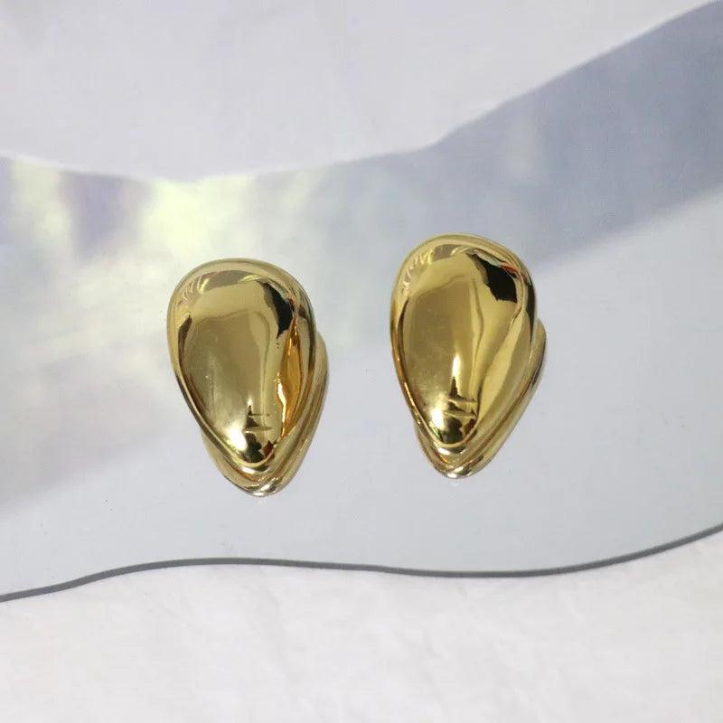 Irregular Metal Earrings European And American Style Stud Earrings