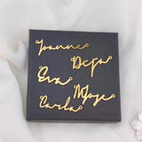 Cursive Name Charm Necklace Stainless Steel Women Jewelry