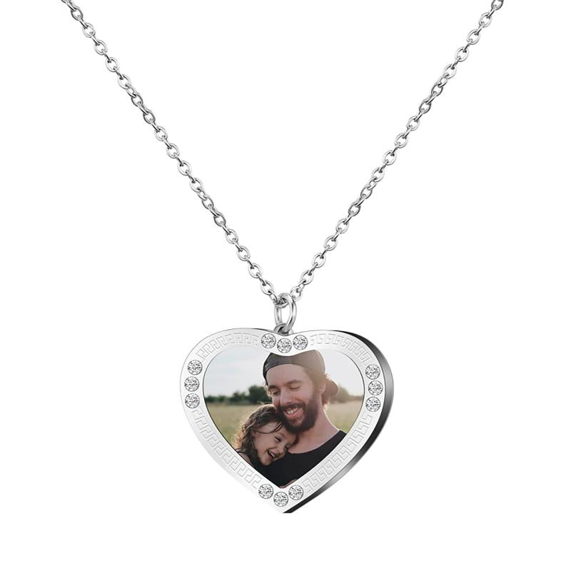 Personalized Heart Diamond Necklace