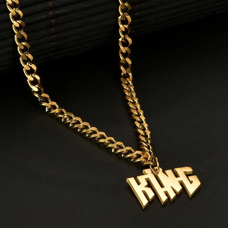 Custom Name Necklace Cuban Chain Pendant Party Jewelry