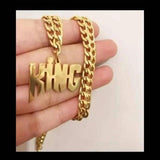 Custom Name Necklace Cuban Chain Pendant Party Jewelry