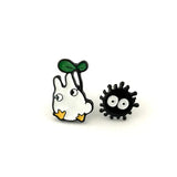 Anime No Face Man Stud Earrings - High Classic Princess Ear Studs
