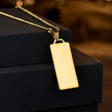 Cuba-Chain Name Necklace Stianless Steel Personalized Engrave Charm