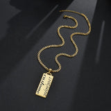Cuba-Chain Name Necklace Stianless Steel Personalized Engrave Charm