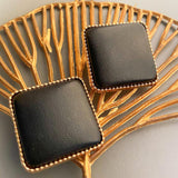 Women's Square Stud Earrings Alloy Statement Earrings