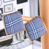 Women's Square Stud Earrings Alloy Statement Earrings