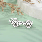 Custom Name Lapel Pin Stainless Steel Brooch