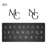 Personalized Name Letter Logo Stainless Steel Suit Pin Brooch