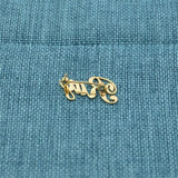 Name Brooches Stainless Steel Letter Pin Badges Personalized Logo Pins