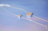 925 Silver Square Double Necklaces & Pendants For Women