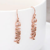 Arabic Name Hoop Earrings Stainless Steel Name Earrings for Women