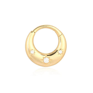 Sun Zircon Earrings 925 Sterling Silver Earings