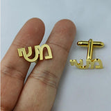 Hebrew Name Letter Brooch Pin Personalized Logo Accessories