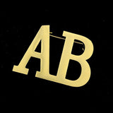 Summer 2 Initial Letter Brooch Pin Customizable Badges Jewelry Lapel Pins Stainl