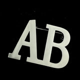 Summer 2 Initial Letter Brooch Pin Customizable Badges Jewelry Lapel Pins Stainl