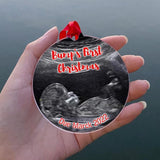 Baby Scan Photo Charm Bump's First Christmas Decoration