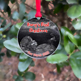Baby Scan Photo Charm Bump's First Christmas Decoration