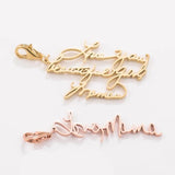 Personalized Handwriting Charm Stainless Steel Signature Charm