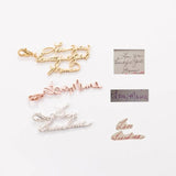 Personalized Handwriting Charm Stainless Steel Signature Charm