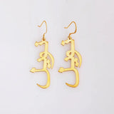 Custom Arabic Boucle D'oreile Name Drop Earrings