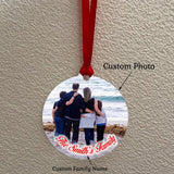 Custom Family Photo Ornament Pendant Xmas Gift