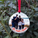 Custom Family Photo Ornament Pendant Xmas Gift