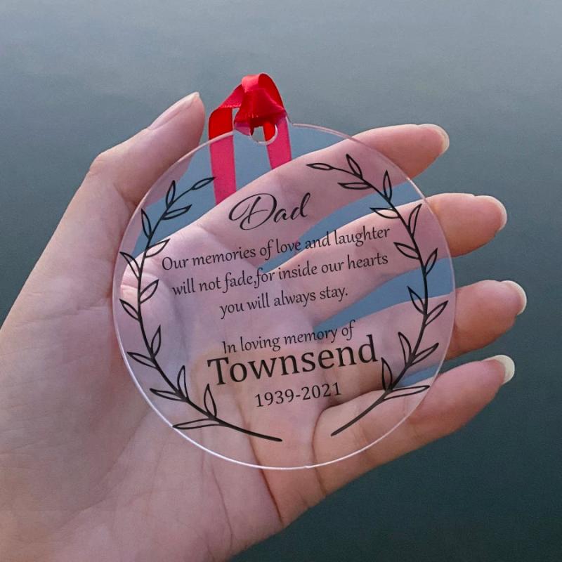 Dad Memories of Love & Laughter Acrylic Pendant