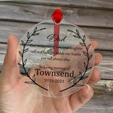 Dad Memories of Love & Laughter Acrylic Pendant