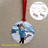 Acrylic Ornament Pendant Photo Ornaments Tree Decorations for Anniversary Gift
