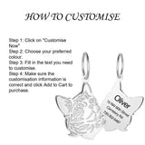 Chereda Name Cats Pendant Nameplate Stainless Steel Animal Pendant