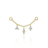 925 Sterling Silver Tassel Chain Earrings Bracelet Accessories