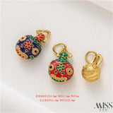Sand Burned Enamel Star Swallowing Beast Pendant DIY Accessories