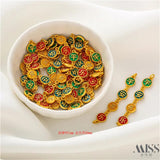 18-Carat Sand Drip Oil Nafu Pendant DIY Accessories